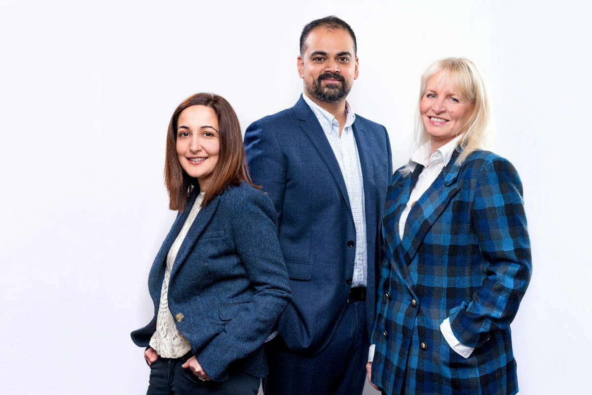 Smriti Bhakta, Shash Bhakta and Jette Holbrook at Restore32, York