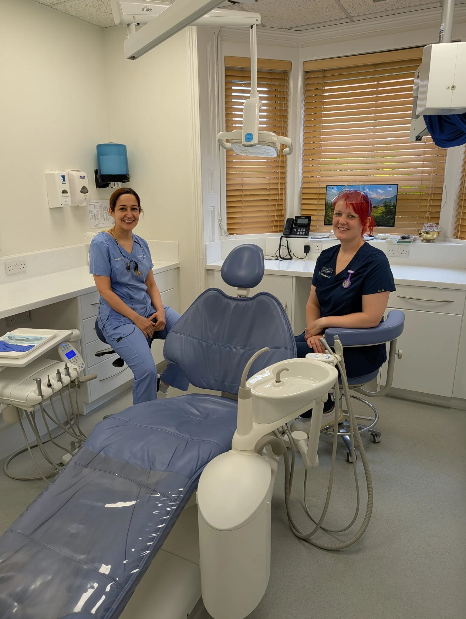 The Restore32, York team in the dental treatment room